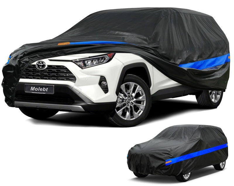 Molebt غطاء سيارة Molebt SUV مقاوم للماء في جميع الأحوال الجوية للسيارات مناسب عالميًا لشركة Hyundai Santa Fe/Tucson Jeep Cherokee Toyota RAV4 Volkswagen Tiguan Ford Edge Nissan Murano Mazda CX-5 إلخ. - Image 1